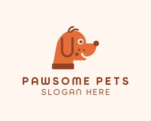 Cute Pet Grooming  logo design