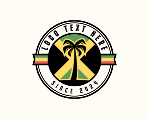 Rasta - Jamaican Reggae Tree logo design