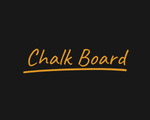 Gold Chalk Signature  logo design