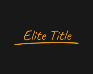 Title - Gold Chalk Signature logo design