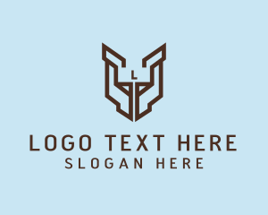 Masculine - Generic Industrial Modern Shield logo design