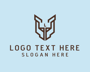 Company - Generic Industrial Modern Shield logo design