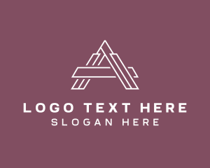 Website - Contractor Structure Builder Letter A logo design