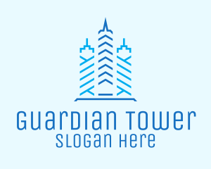 Blue Tower Condominium logo design