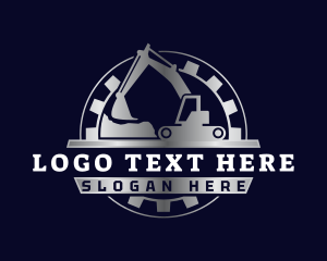 Coal - Excavator Quarry Digger logo design