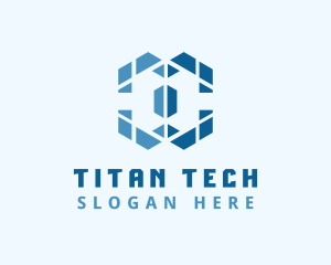 Abstract Tech Symbol logo design