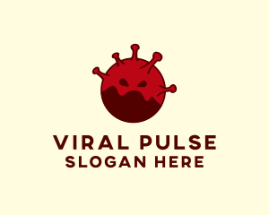 Virus - Angry Coronavirus Virus logo design