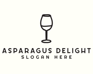 Wine Glass Drink logo design