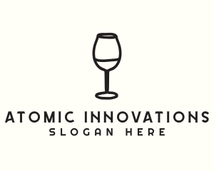 Wine Glass Drink logo design