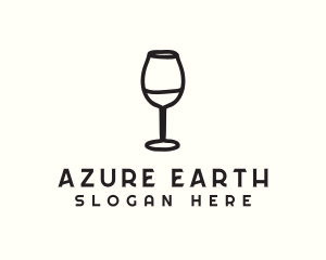 Wine Glass Drink logo design