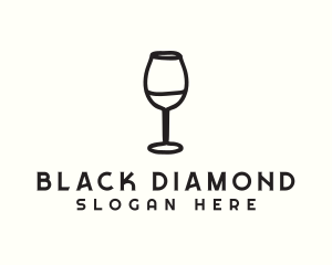 Wine Glass Drink logo design