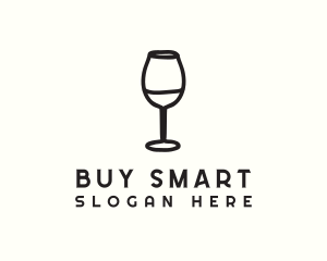 Wine Glass Drink logo design