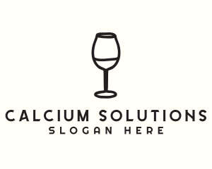 Wine Glass Drink logo design