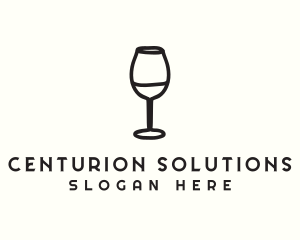 Wine Glass Drink logo design