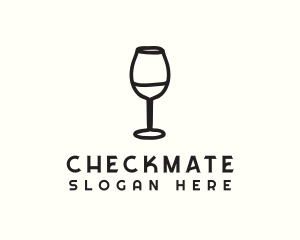 Wine Glass Drink logo design