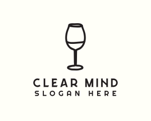 Wine Glass Drink logo design