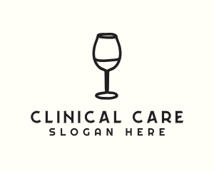 Wine Glass Drink logo design