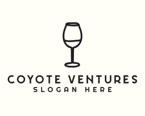 Wine Glass Drink logo design