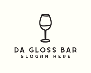 Wine Glass Drink logo design