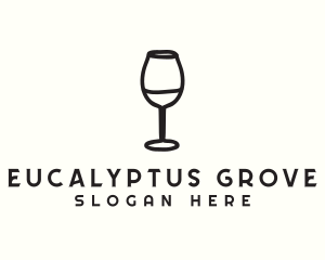 Wine Glass Drink logo design