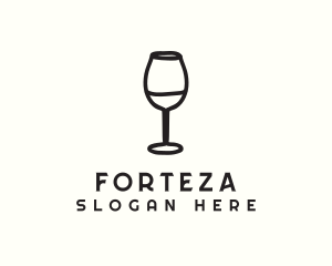 Wine Glass Drink logo design