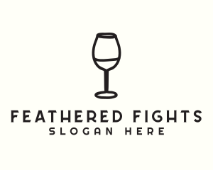 Wine Glass Drink logo design