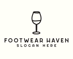 Wine Glass Drink logo design