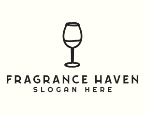 Wine Glass Drink logo design