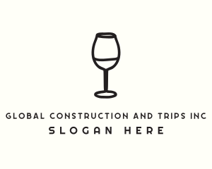 Bar - Wine Glass Drink logo design