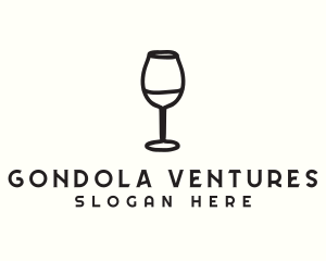 Wine Glass Drink logo design