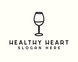 Wine Glass Drink logo design