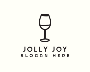 Wine Glass Drink logo design