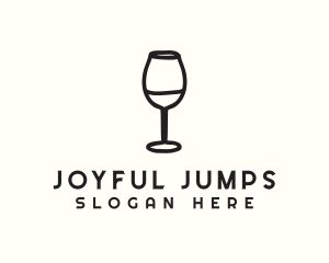 Wine Glass Drink logo design