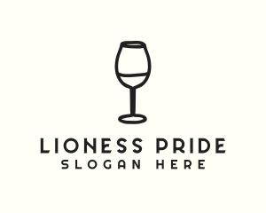 Wine Glass Drink logo design