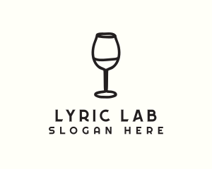 Wine Glass Drink logo design