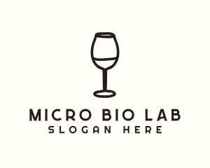 Wine Glass Drink logo design