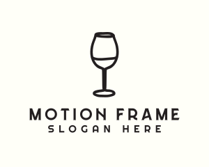 Wine Glass Drink logo design