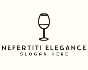 Wine Glass Drink logo design