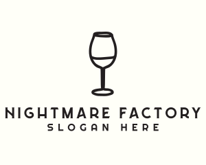 Wine Glass Drink logo design