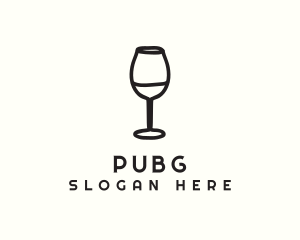 Wine Glass Drink logo design