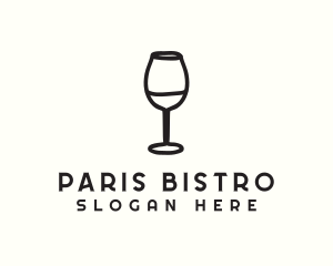 Wine Glass Drink logo design