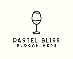 Wine Glass Drink logo design