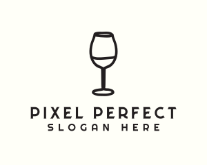 Wine Glass Drink logo design