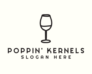 Wine Glass Drink logo design