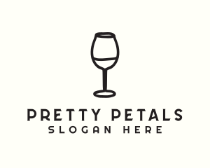 Wine Glass Drink logo design