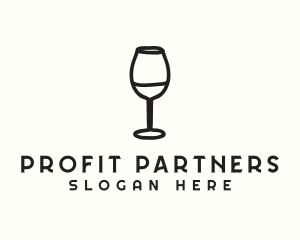 Wine Glass Drink logo design