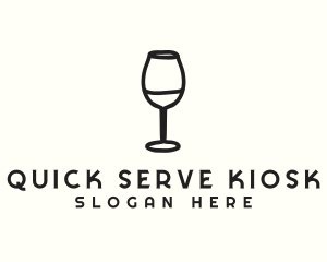 Wine Glass Drink logo design