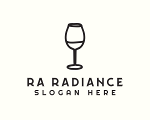 Wine Glass Drink logo design