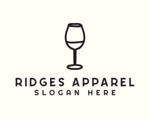 Wine Glass Drink logo design