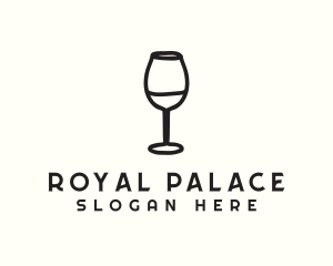 Wine Glass Drink logo design